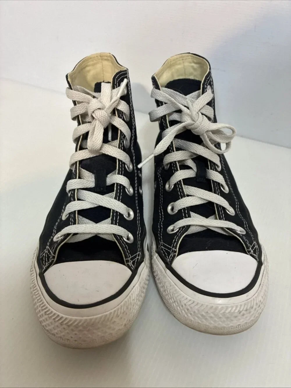 Converse Chuck Taylor All Star Hi Black Canvas Sneakers M9160 Mens 5.5 Wmns 7.5